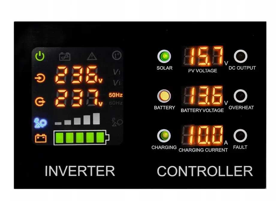 СОНЯЧНИЙ ІНВЕРТОР volt polska SINUS PRO 1400-2000W 24V 230V