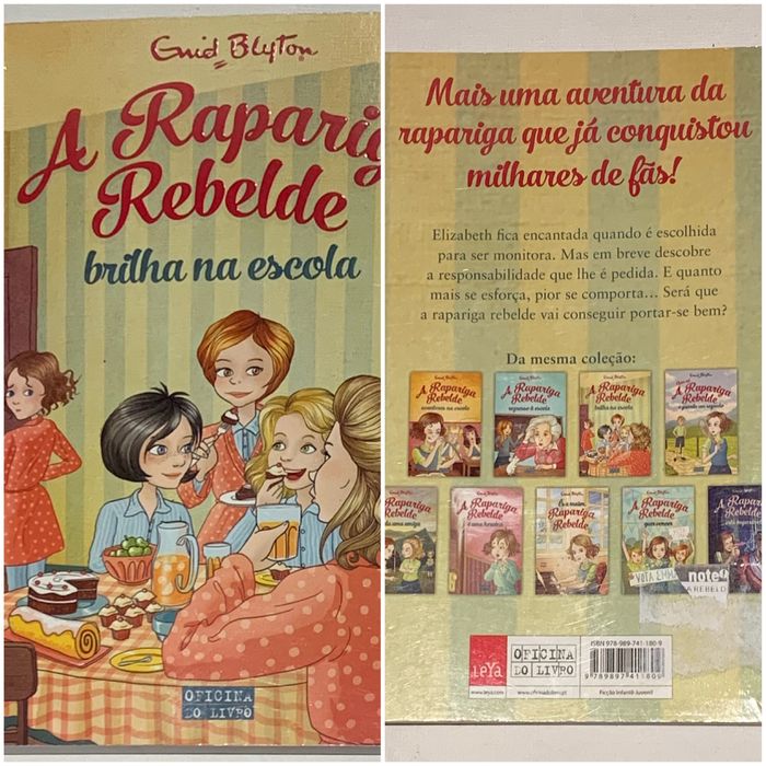 Livros “A Rapariga Rebelde” Ótimo estado