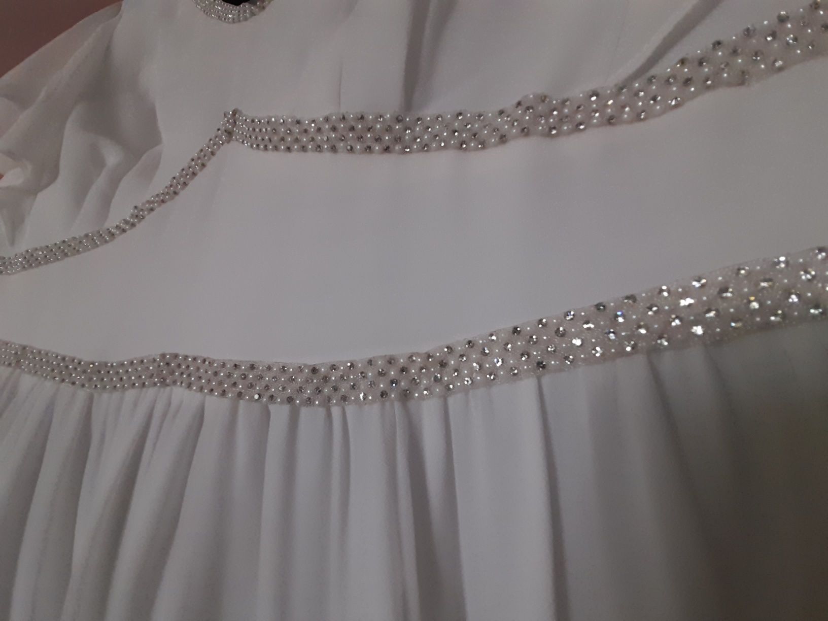 Suknia biała ślubna boho plus size 2xl