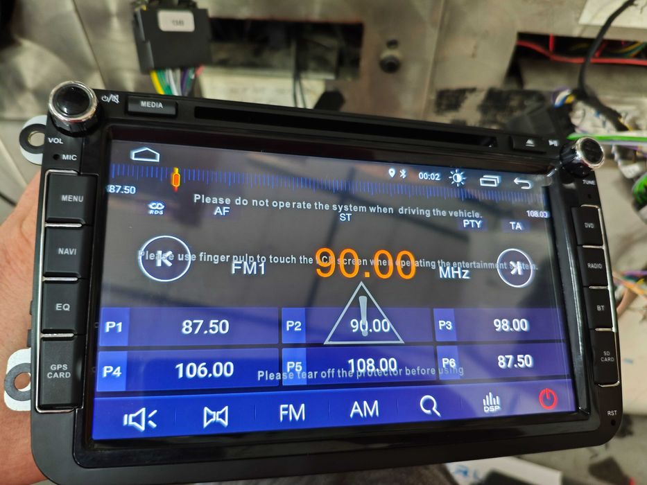 Radio Android 2GB RAM Napęd DVD Dedykowany do VW Golf Passat Skoda VAG