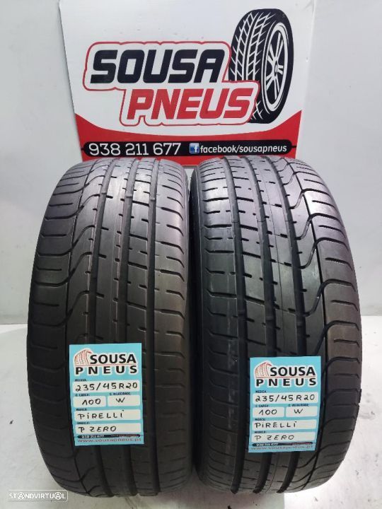 2 pneus semi novos 235-45r20 pirelli - oferta dos portes