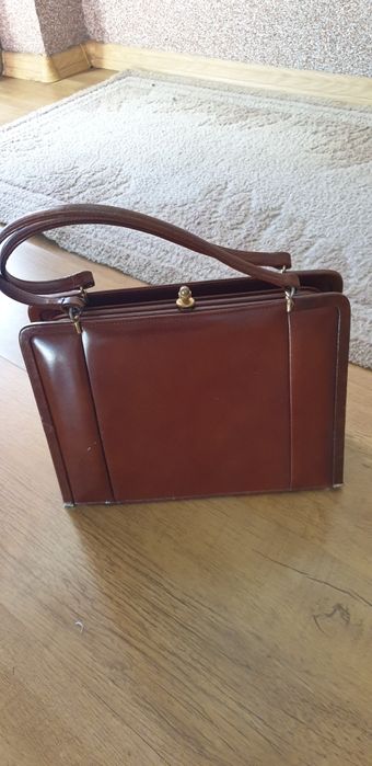 Torebka skórzana zabytkowa