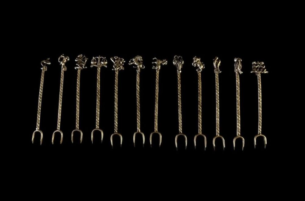 Garfos de aperitivo em prata