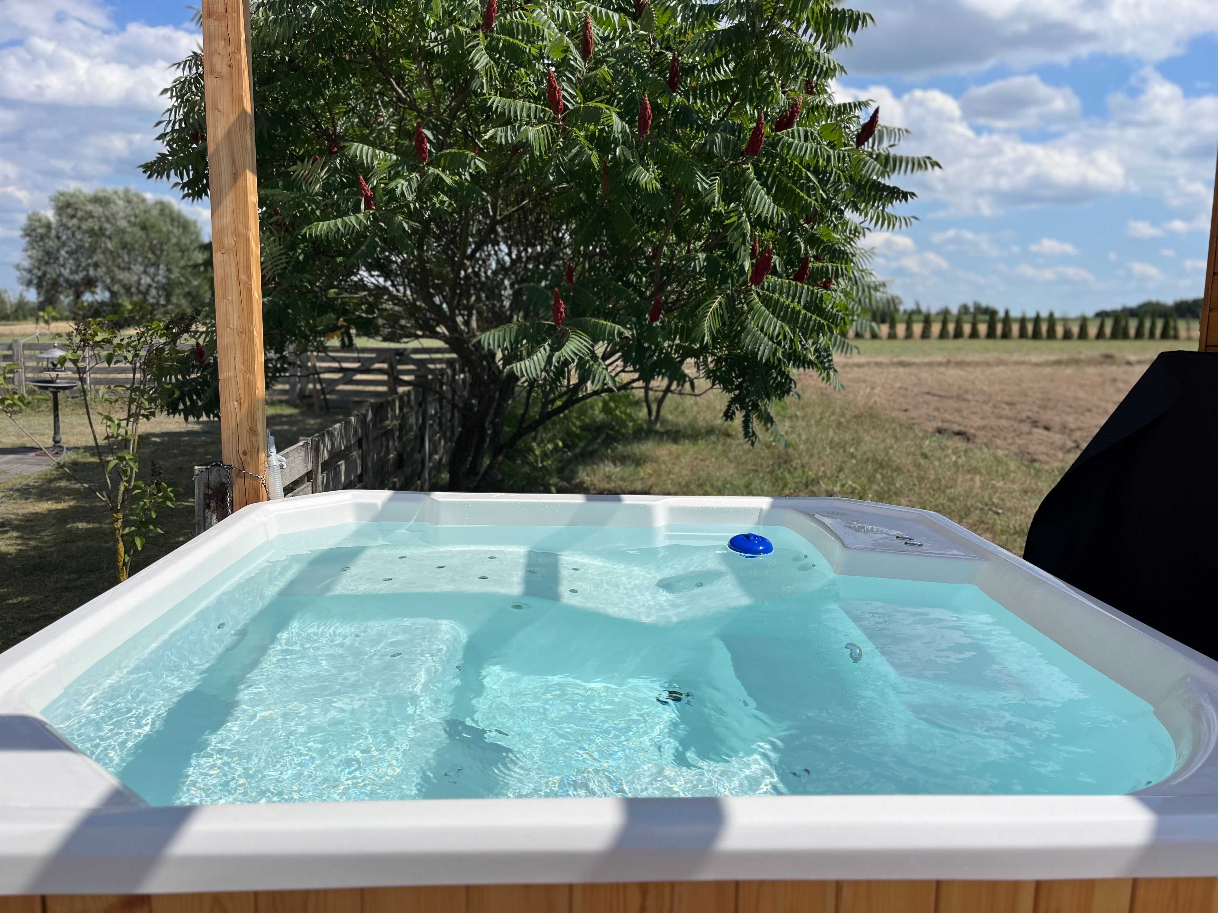 Pełen zestaw JACUZZI piec pokrywa balia bania ruska basen hydromasaż