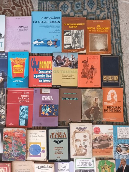 Livros romances técnicos e bds