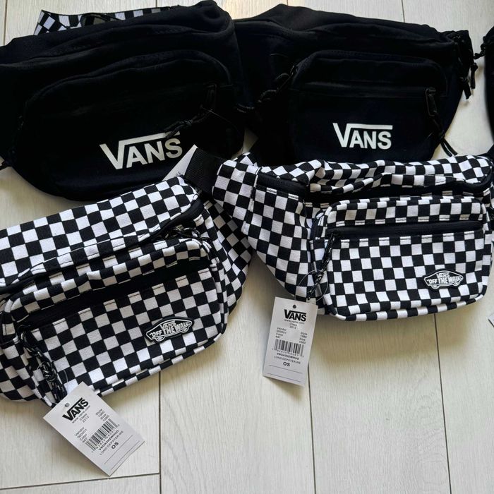 Сумка через плече/на пояс Vans у 2 кольорах(Чорний, Чорно-Білий).