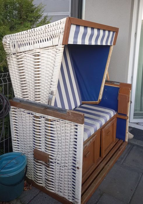 Kosz plażowy ratanowy