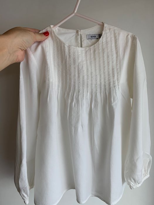 Blusa menina, algodão macio, Knot. Tamanho 6. Excelente estado.