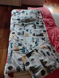 Śpiworek dla przedszkolaka poduszka z poszewką Dziecięca podróż MimiNu