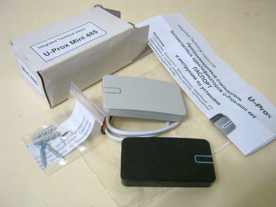 Зчитувач U-Prox Mini 485 (считыватель карточек) безконтактний на двері