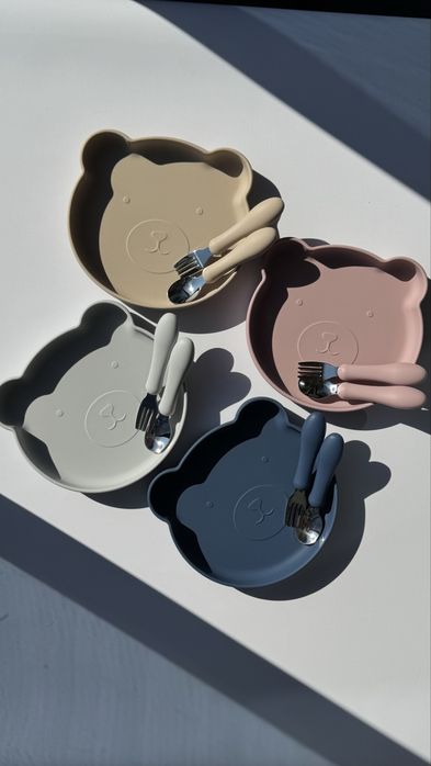 Силіконовий посуд, дитячий посуд, тарілочки, прикорм. ЗНИЖКА!