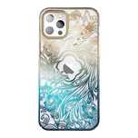 Luksusowe etui iPhone 14 Plus z kryształami Kingxbar Phoenix - złoto-n