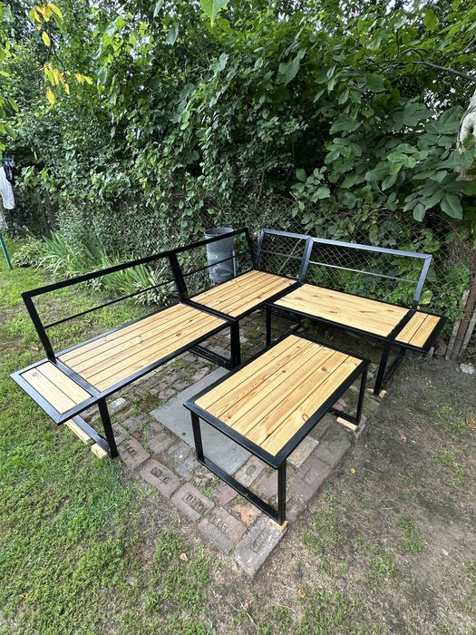 Комплект садові меблі , куток з металу, диван на терасу