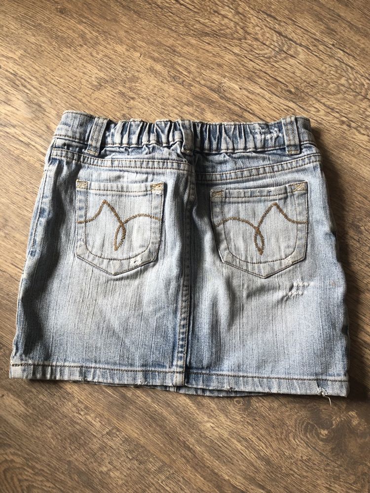 Spódniczka jeans dla 8 latki, rozm 128