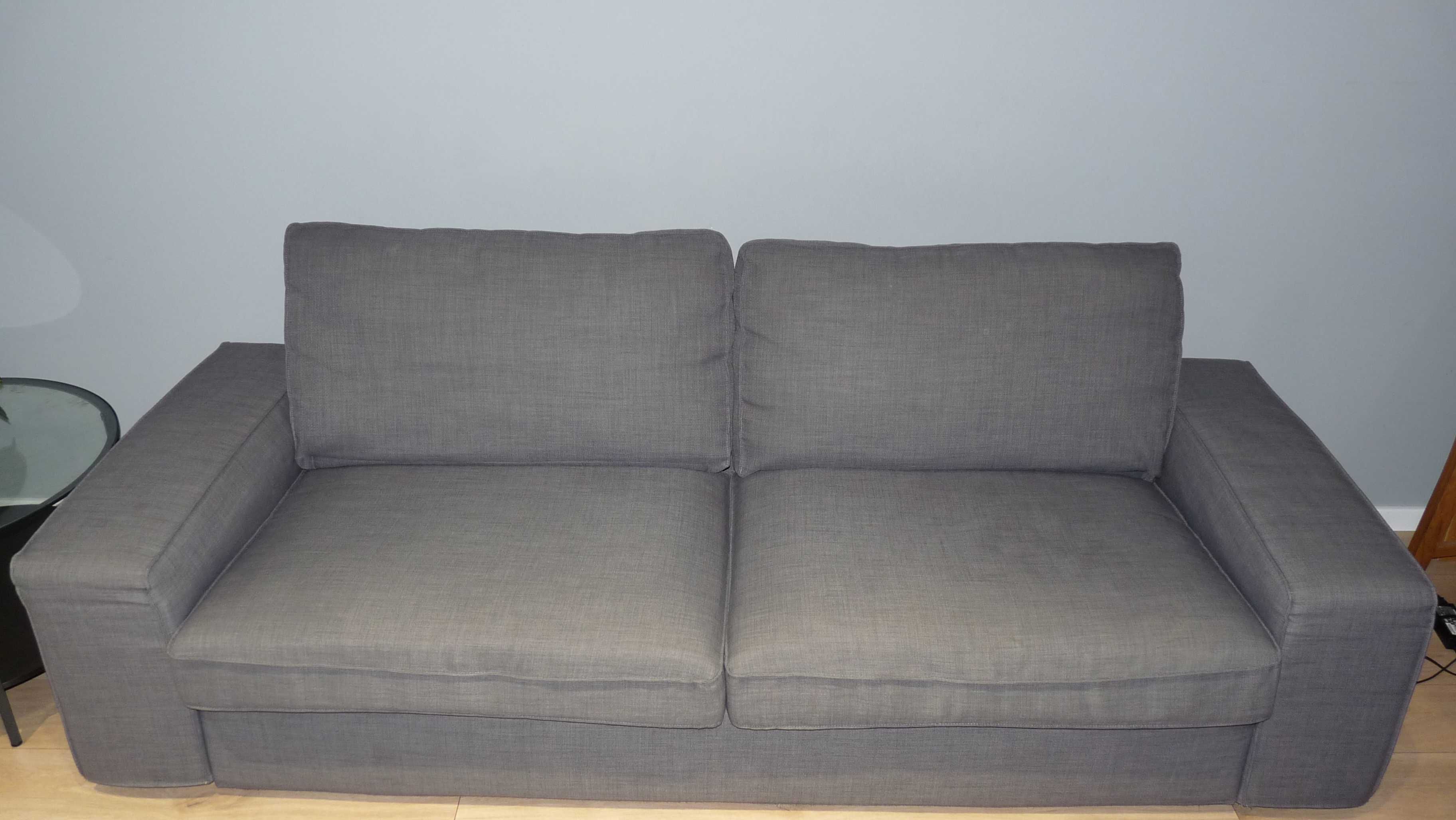 Szara sofa 3 osobowa Ikea Kivik