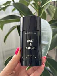 SALT & STONE Натуральний дезодорант з ароматом чорної троянди та уда
