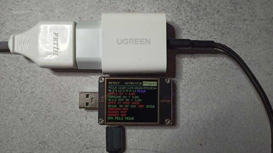 Зарядний пристрій Ugreen PD20w + Кабель MFi Type -C to Lightning 1m.