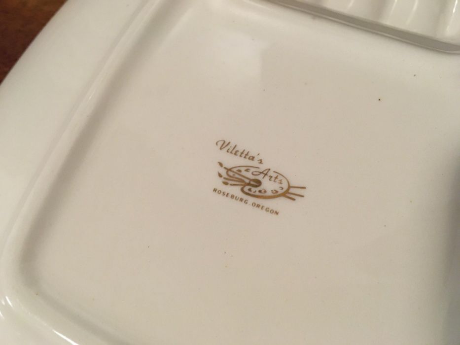 Cinzeiro vintage americano porcelana