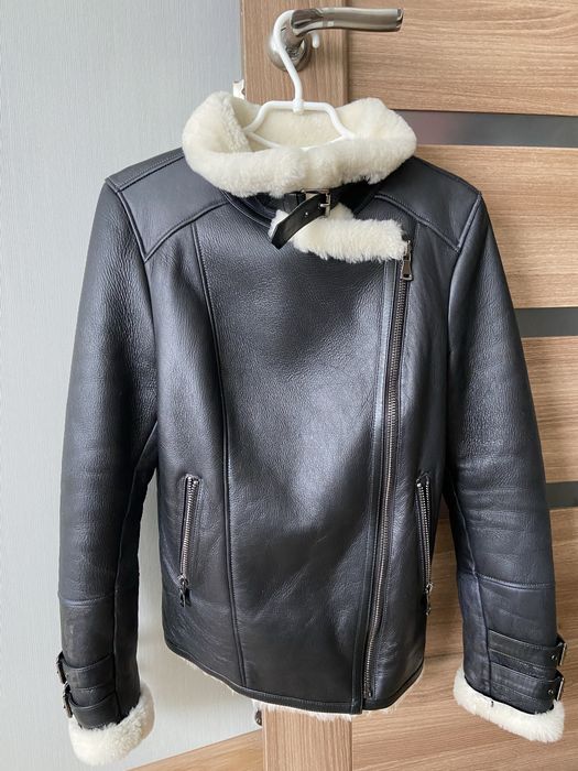 Куртка авиатор дубленка натуральная кожа Турция М