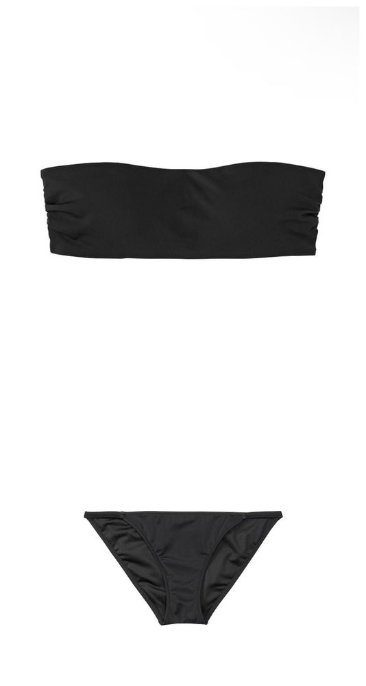 Купальник Victorias secret Виктория сикрет pink чёрный