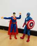 Bonecos Figuras Super Homem e Capitão América