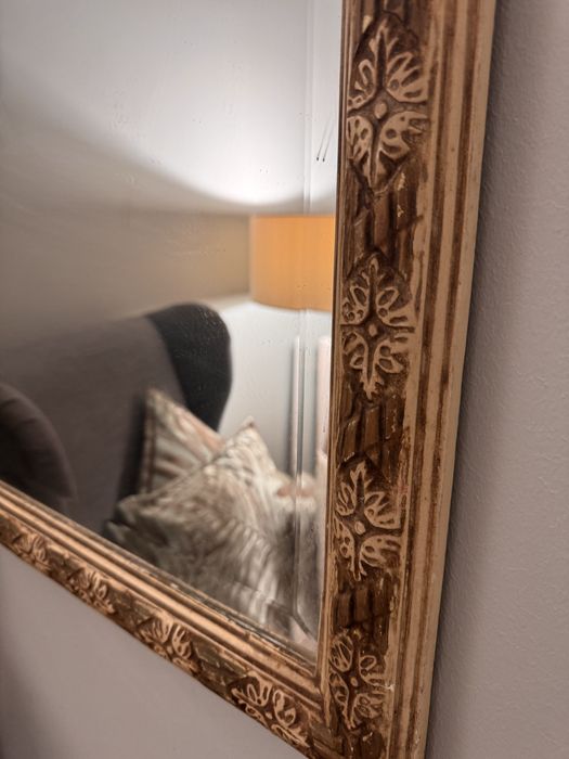 Vintage Espelho Antigo talha trabalhada