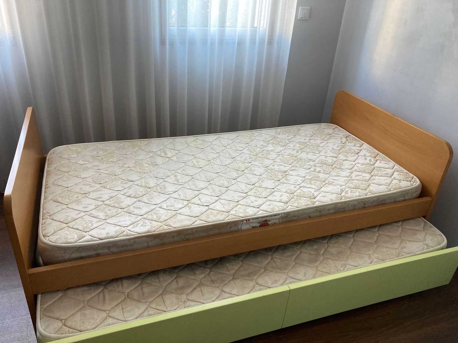 Mobília de cama solteiro (elevatória/duplo)
