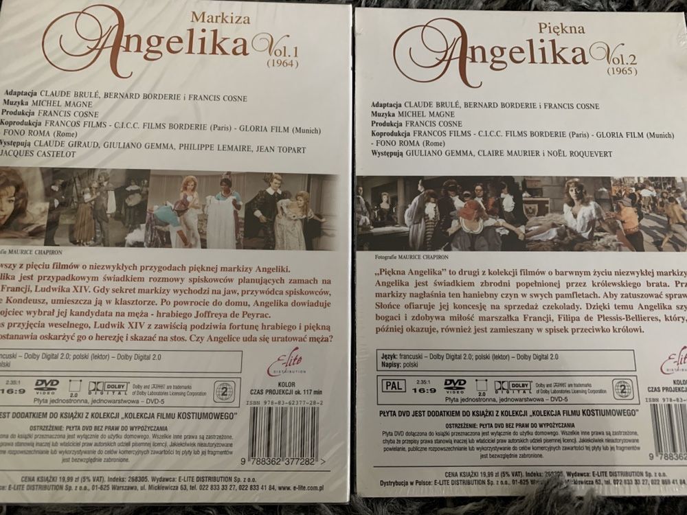 Film plyta dvd Markiza Angelika 2 czesci