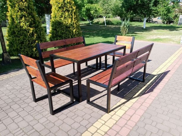 Meble ogrodowe (nowoczesne stół ławka krzesło)