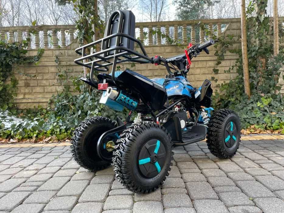 MINI QUAD SPALINOWY 50cc / Pelikan Predator / Duże koła / Raty Oparcie