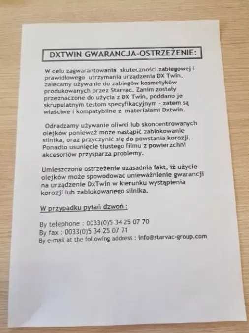 Okazja! Starvac Dx Twin/ urządzenie do masażu próżniowego