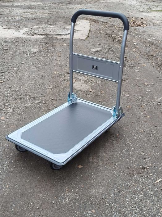 Компактные металлические тележки с платформой