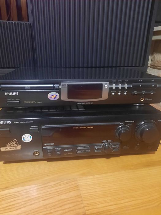 Amplituner Philips plus kolumny Sony 150W