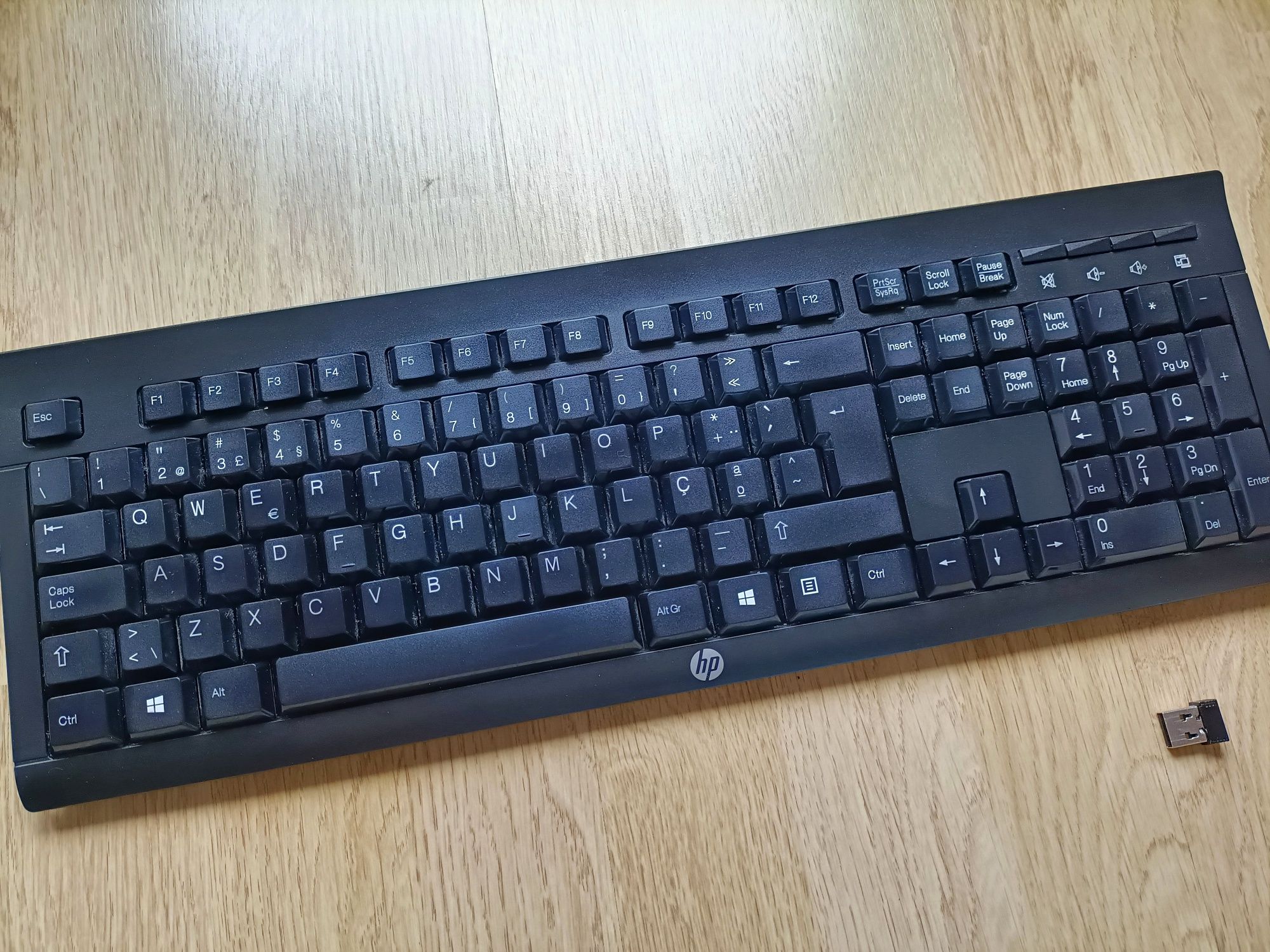 Teclado Wireless HP K2500 + Rato Óptico