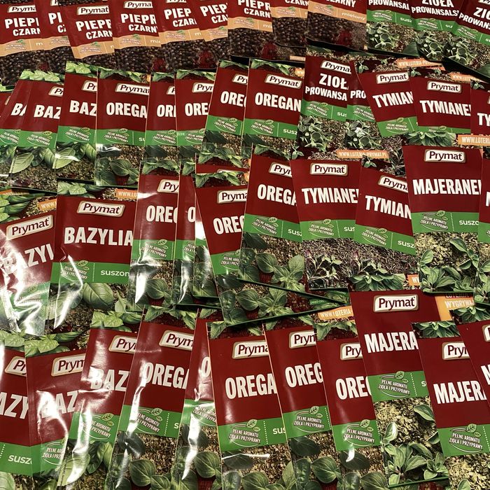 Duży zestaw przypraw Prymat (55 opakowań, mix)