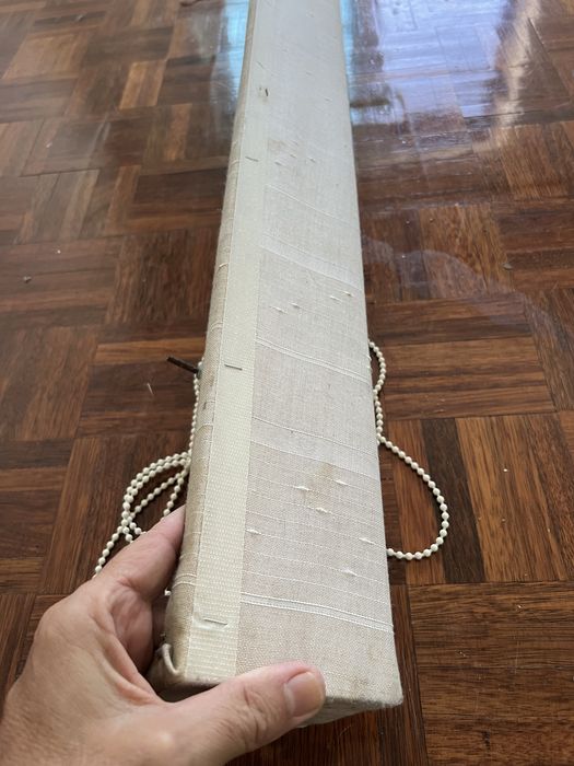 Cortinado “janonesa” em algodao “cru”com mecanismo e sanefa