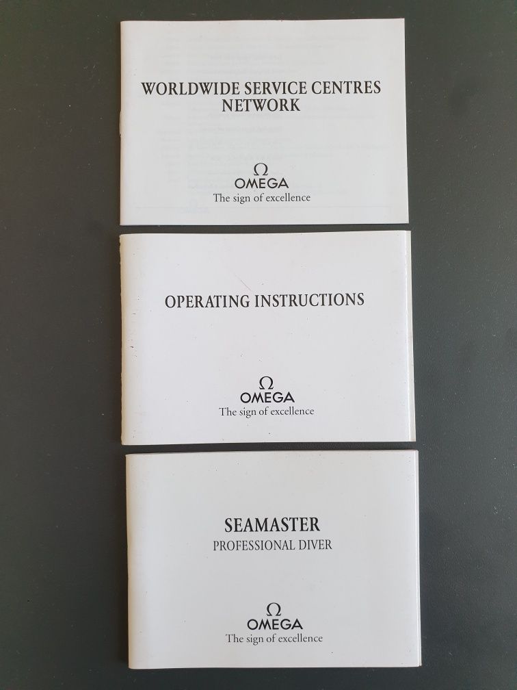 Książeczki instrukcje OMEGA