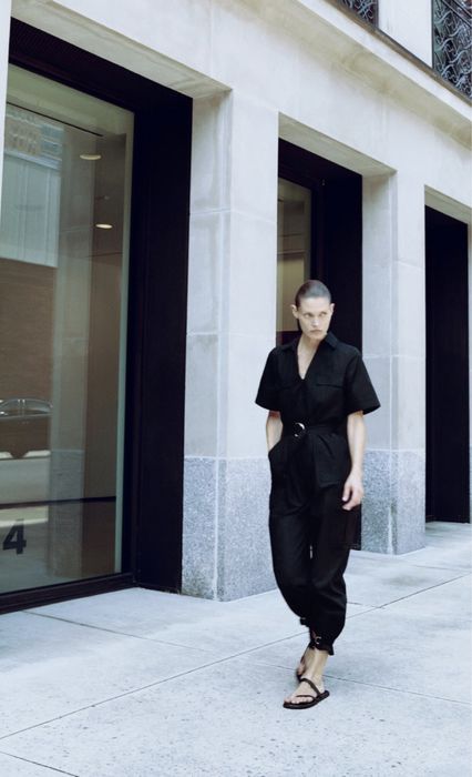 ZARA kombinezon klasyczny czarny bawełna S