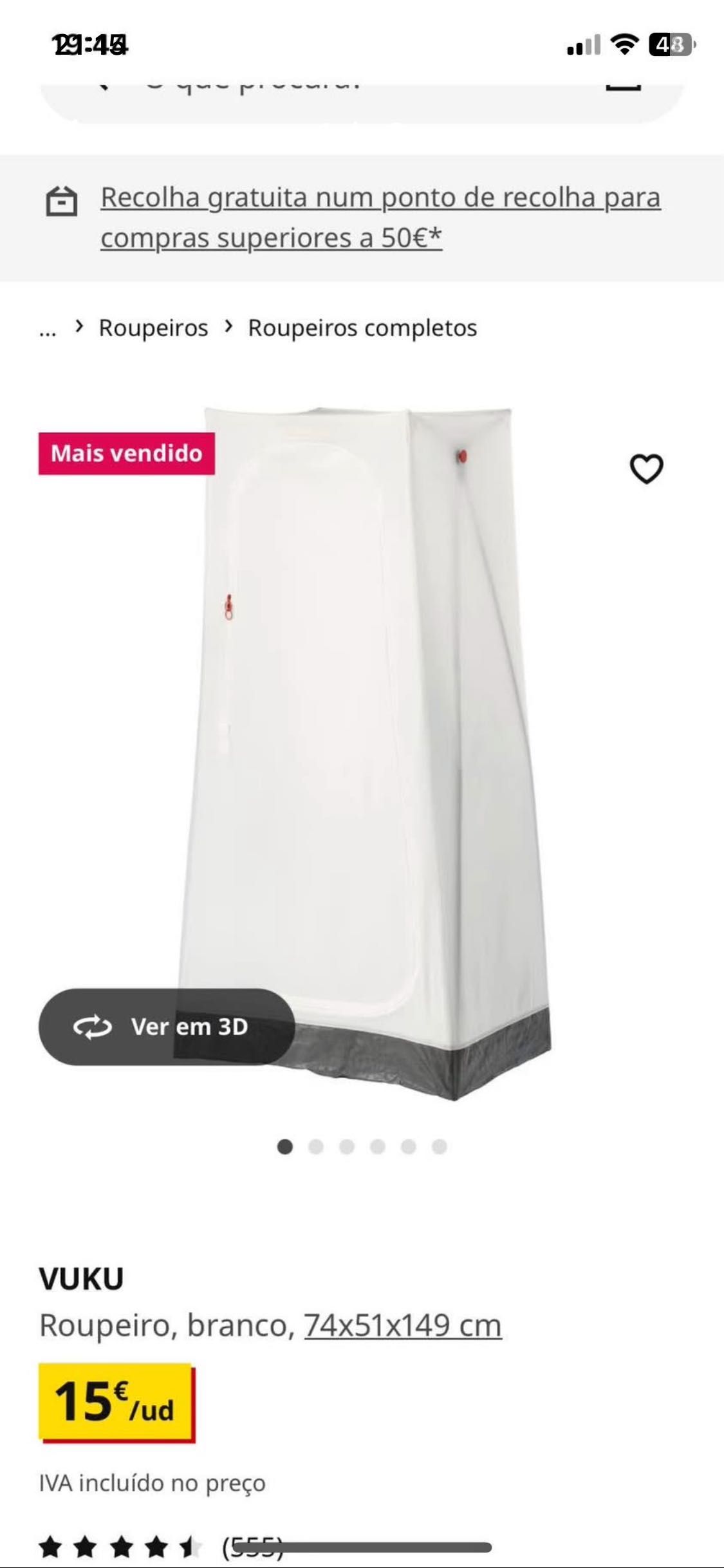 2 roupeiros/ armários vuku ikea
