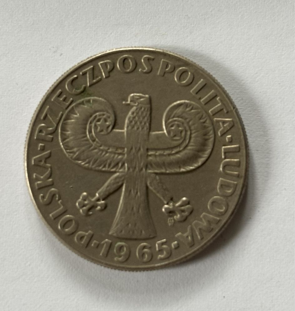 Stara moneta prl 10 zlotych z kolumna zygmunta