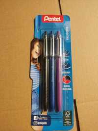 Długopisy pentel 3 sztuki cienkie