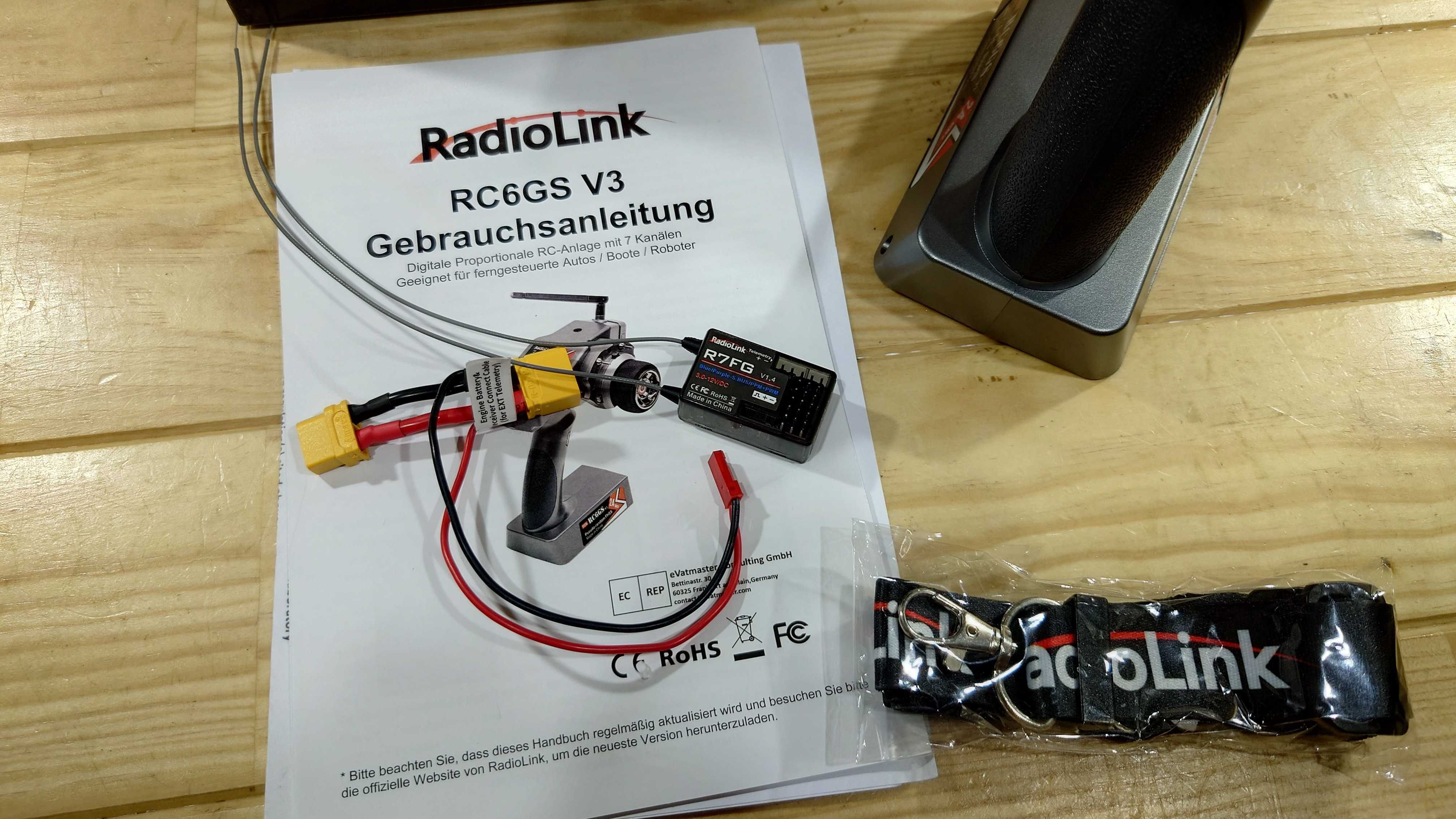RadioLink RC6GS v3 controle remoto 6CH