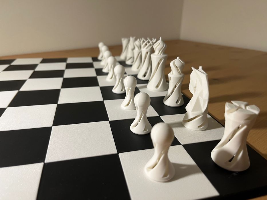 Tabuleiro de Xadrez impresso em 3D