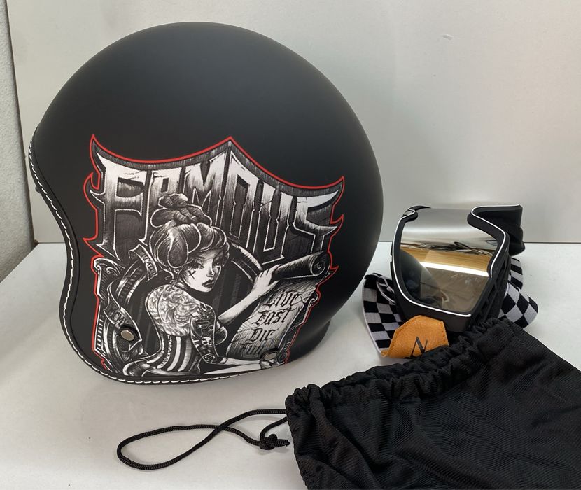 Capacete Retrô para Moto