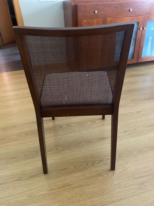 Cadeiras sala com palhinha 4 unidades