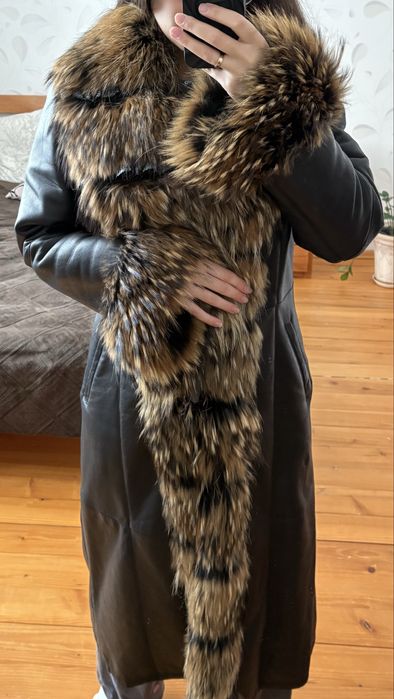 Натуральна дублянка з хутром