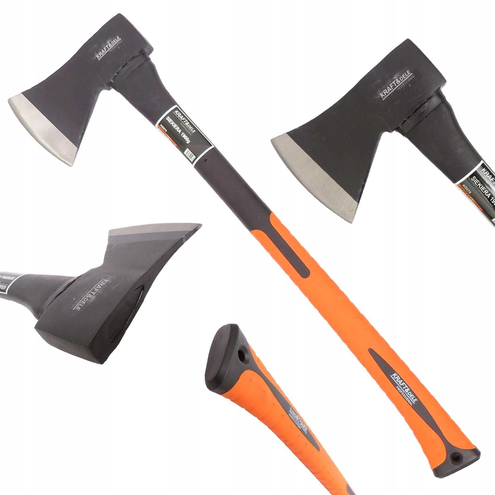 SIEKIERA ROZŁUPUJĄCA z klinem DO DREWNA Fiberglass 1,9kg 70cm 1835