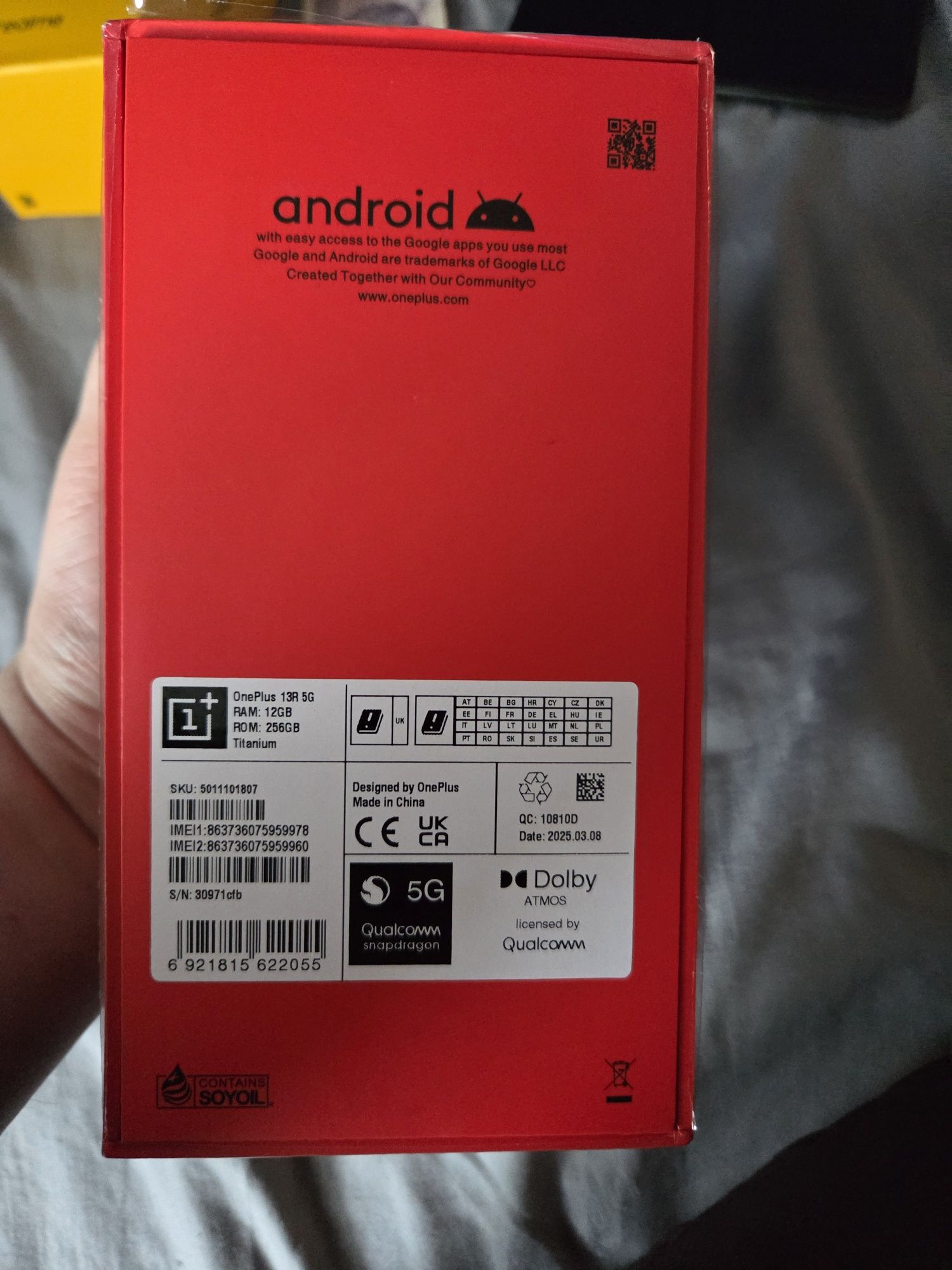 Oneplus 13r 12/256