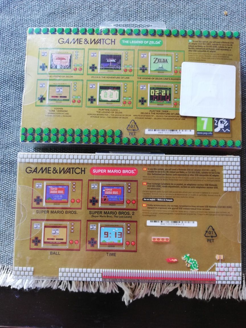 Game&watch x 2 zelda i super Mario Bros nowe  nie otwierane!