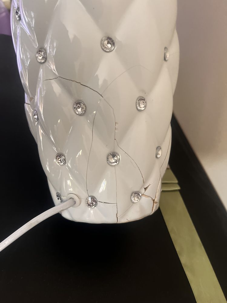 Lampa glamour duża ok 55 cm gratis lampka diamenciki stylowa